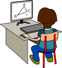 Imagenes Sin Copyright: Niño estudiando matemáticas en el ordenador
