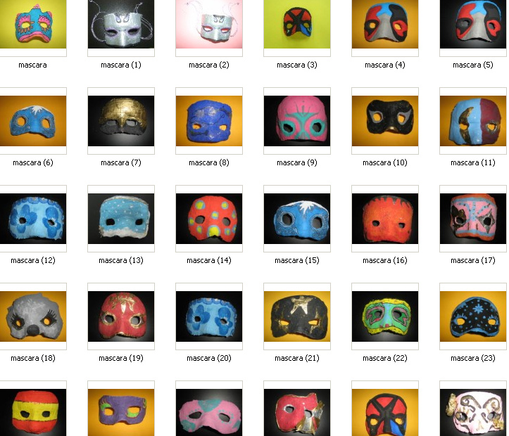 Miniaturas máscaras